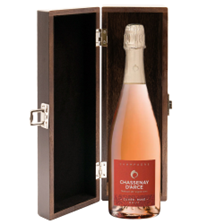 Buy & Send Chassenay d'Arce Cuvee Rose Champagne 75cl in Elm Wood Gift Box