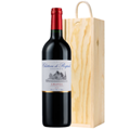 Buy & Send Chateau de Respide Bordeaux 75cl Red Wine In Pine Wooden Gift Box