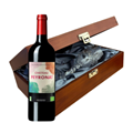 Buy & Send Chateau Peyronat Blaye Cotes de Bordeaux 75cl Red Wine In Luxury Box With Royal Scot Wine Glass