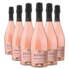 Buy & Send Crate of 6 Zonin Prosecco Rose Doc Millesimato 75cl