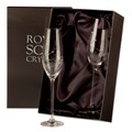 Buy & Send Diamante - 2 Crystal Champagne Flutes (Presentation Boxed) | Royal Scot Crystal