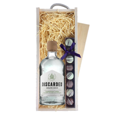 Buy & Send Discarded Grape Skin Vodka 70cl & Truffles, Wooden Box