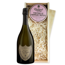 Buy & Send Dom Perignon Cuvee Prestige Brut 2015 Champagne 75cl And Pink Marc de Charbonnel Chocolates Box