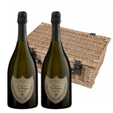 Buy & Send Dom Perignon Cuvee Prestige Brut 2015 Champagne 75cl Twin Hamper (2x75cl)