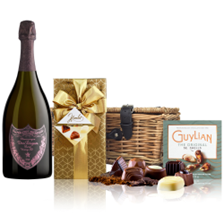 Buy & Send Dom Perignon Vintage Rose 75cl 2008 And Chocolates Hamper