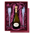 Buy & Send Dom Ruinart Blanc de Blancs 2010 Champagne 75cl in Red Luxury Presentation Set With Flutes