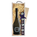 Buy & Send Drusian Valdobbiadene Prosecco Superiore D.O.C.G. Extra Dry 75cl & Truffles, Wooden Box