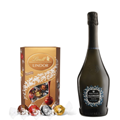 Buy & Send Drusian Valdobbiadene Prosecco Superiore D.O.C.G. Extra Dry 75cl With Lindt Lindor Assorted Truffles 200g