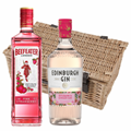 Buy & Send Edinburgh Rhubarb & Ginger Gin & Beefeater Pink Strawberry Gin Twin Hamper (2x70cl)