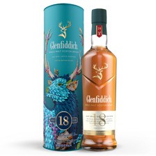 Buy & Send Glenfiddich 18 Year Old Single Malt Scotch Speyside Whisky 70cl In Festive Gift Box