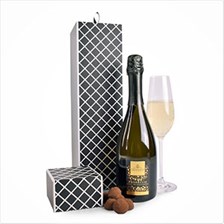 Buy & Send Geometric Prosecco & Truflles Gift Box