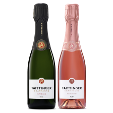 Buy & Send Mixed Taittinger Brut & Rosé Champagne 37.5cl Duo Set