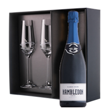 Buy & Send Hambledon Classic Cuvee English 75cl And Diamante Venezia Flute Set Gift Box