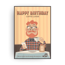 Buy & Send Happy Birthday Greeting Card for Coffee Lover