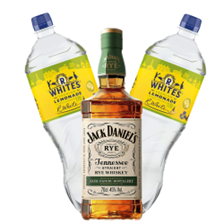 Buy & Send Jack Daniels Tennessee Rye Whiskey 70cl with R.Whites Premium Lemonade Mixer