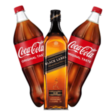 Buy & Send Johnnie Walker Black Label Whisky with Coca-Cola Mixer