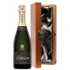 Buy & Send Lanson Le Black Creation Brut Champagne 75cl in Elm Wood Gift Box