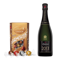 Buy & Send Lanson Le Vintage 2013 Champagne 75cl With Lindt Lindor Assorted Truffles 200g