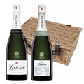 Buy & Send Lanson Le White label Sec & Lanson Le Green Bio Twin Hamper (2x75cl)