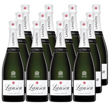 Buy & Send Lanson Le White Label Sec Champagne 75cl Case of 12 Champagne