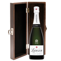 Buy & Send Lanson Le White Label Sec Champagne 75cl in Elm Wood Gift Box