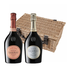 Buy & Send Laurent Perrier Cuvee Rose and Heritage MV Twin Hamper (2x75cl)