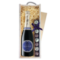 Buy & Send Laurent Perrier Ultra Brut Champagne 75cl & Truffles, Wooden Box