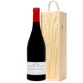 Buy & Send Les Violettes Cotes du Rhone 75cl Red Wine In Pine Wooden Gift Box