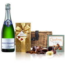 Buy & Send Louis Pommery Brut English Sparkling75cl And Chocolates Hamper