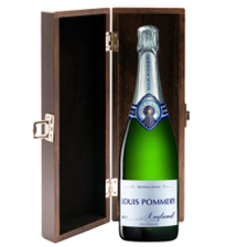 Buy & Send Louis Pommery Brut English Sparkling75cl in Elm Wood Gift Box