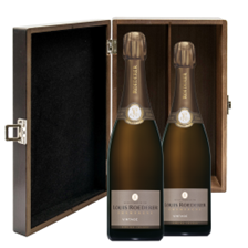 Buy & Send Louis Roederer Brut Vintage 2015 75cl Double Elm Wood Gift Boxed (2x75cl)