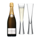 Buy & Send Louis Roederer Carte Blanche (Demi-Sec) with LSA Moya Flutes