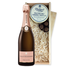 Buy & Send Louis Roederer Vintage Rose 2017 75cl And Milk Sea Salt Charbonnel Chocolates Box