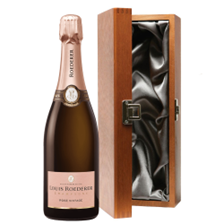 Buy & Send Louis Roederer Vintage Rose 2017 75cl in Elm Wood Gift Box