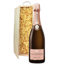 Buy & Send Louis Roederer Vintage Rose 2017 75cl In Wooden Sliding Lid Gift Box