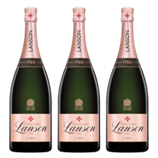 Buy & Send Magnum of Lanson Le Rose Creation Champagne 150cl Case of 3