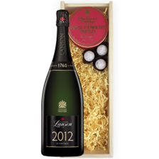 Buy & Send Magnum of Lanson Le Vintage 2012 Champagne 150cl And Strawberry Charbonnel Truffles Magnum Box