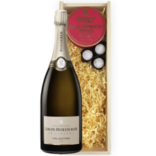 Buy & Send Magnum of Louis Roederer Collection 1.5L And Strawberry Charbonnel Truffles Magnum Box