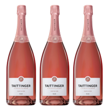 Buy & Send Magnum of Taittinger Rose Champagne 150cl Case of 3