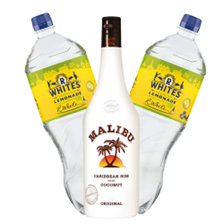 Buy & Send Malibu Caribbean Rum with R.Whites Premium Lemonade Mixer