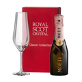 Buy & Send Mini Moet And Chandon Rose Champagne 20cl and Royal Scot Flute In Red Gift Box