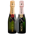 Buy & Send Mini Champagne Duo Moet Brut and Moet Rose 20cl