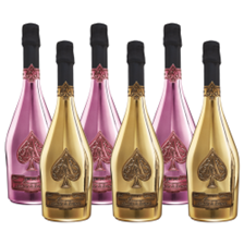 Buy & Send Mixed Case of Armand De Brignac Gold and Rose (6x75cl)