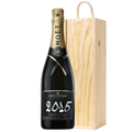 Buy & Send Moet And Chandon Brut Vintage 2013-15 Champagne 75cl In Pine Wooden Gift Box