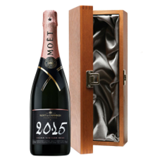 Buy & Send Moet & Chandon Vintage Rose 2015 Champagne 75cl in Elm Wood Gift Box