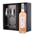 Buy & Send Moment de Plaisir Cinsault Rose Wine And Diamante Venezia Glasses Gift Box Set