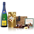 Buy & Send Monopole Blue Top Brut Champagne 75cl And Chocolates Hamper