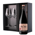 Buy & Send Monte Real Tinto Gran Reserva 75cl Red Wine And Diamante Venezia Glasses Gift Box Set