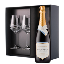 Buy & Send Nyetimber Classic Cuvee 75cl And Diamante Venezia Glasses Gift Box Set