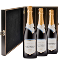 Buy & Send Nyetimber Classic Cuvee 75cl Treble Elm Wood Gift Boxed (3x75cl)